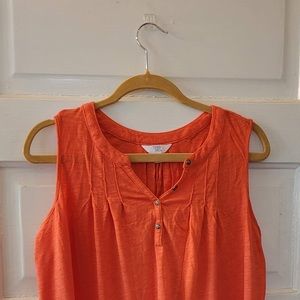 Time and Tru, orange tank top, size medium